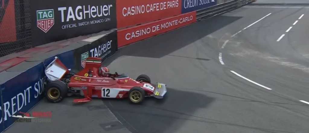 Video: de forma insólita, Leclerc destrozó la histórica Ferrari de Niki Lauda