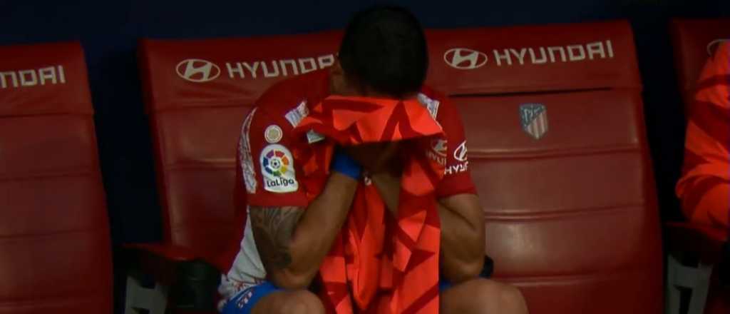 El llanto desconsolado de Luis Suárez que conmueve al Atlético del Cholo