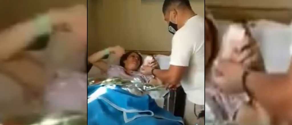 Video: le propuso matrimonio a su novia en el Hospital Scaravelli