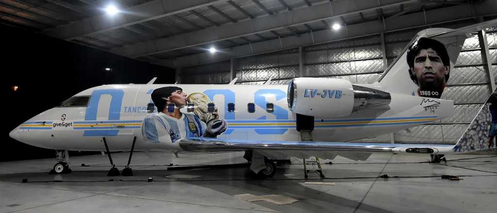 Así es el avión en homenaje a Maradona que irá a Qatar 2022