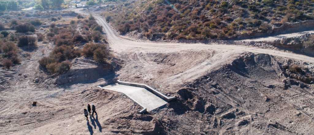 Importantes obras de control de torrentes en cuencas de Godoy Cruz