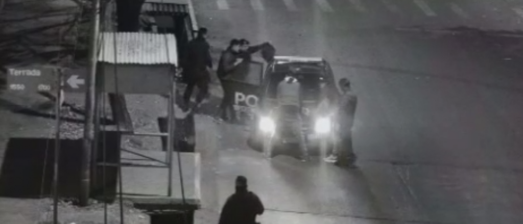 Video: los detuvieron cuando robaban cables en Godoy Cruz