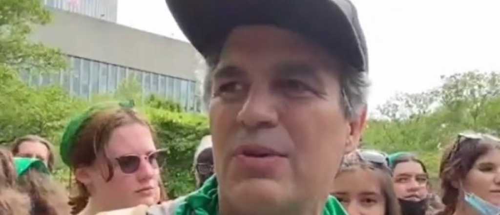 Mark Ruffalo particip&oacute; de la marcha a favor del aborto en Estados Unidos