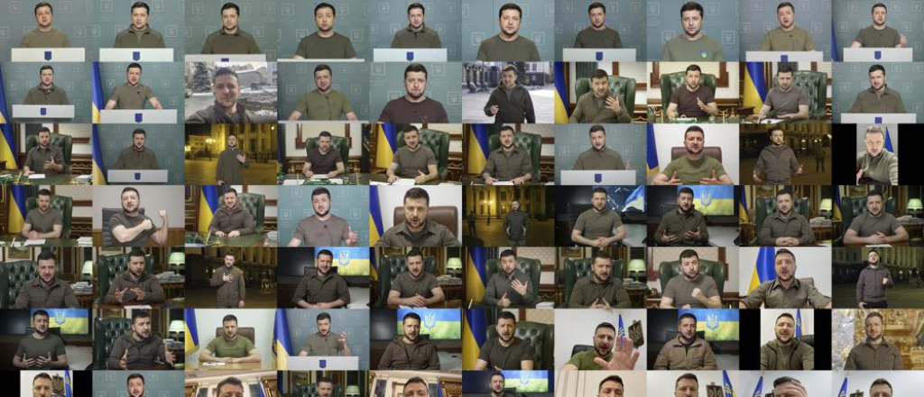 Los cien discursos de Zelensky en los 100 días de guerra en Ucrania