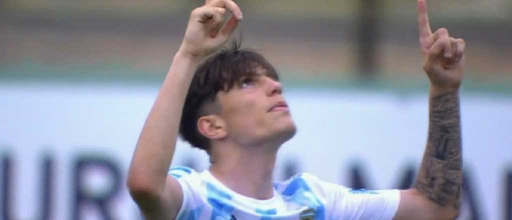 Video: increíble golazo de Garnacho en la humillante derrota del Sub-20