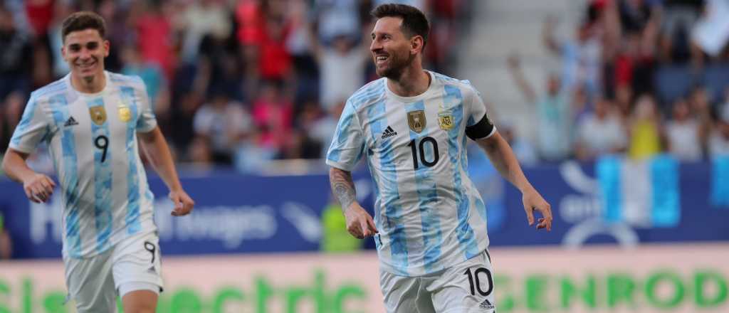 ¡Histórico! Messi la rompió y le hizo cinco goles a Estonia