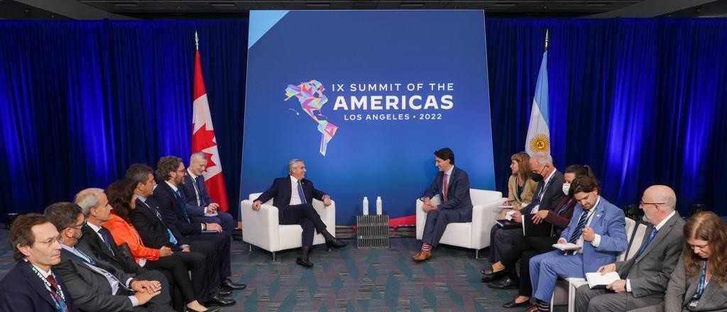 Fern&aacute;ndez potenci&oacute; la agenda agroalimentaria con Trudeau