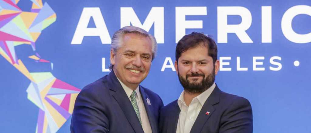 Fern&aacute;ndez y Boric acordaron aumentar la exportaci&oacute;n de gas a Chile