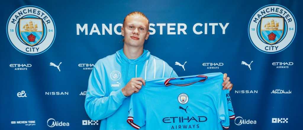 La sorpresiva frase de Haaland durante su presentaci&oacute;n en el City