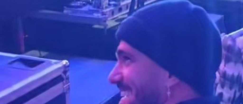 La reacci&oacute;n de De Paul cuando Tini le dedic&oacute; una canci&oacute;n en Mendoza