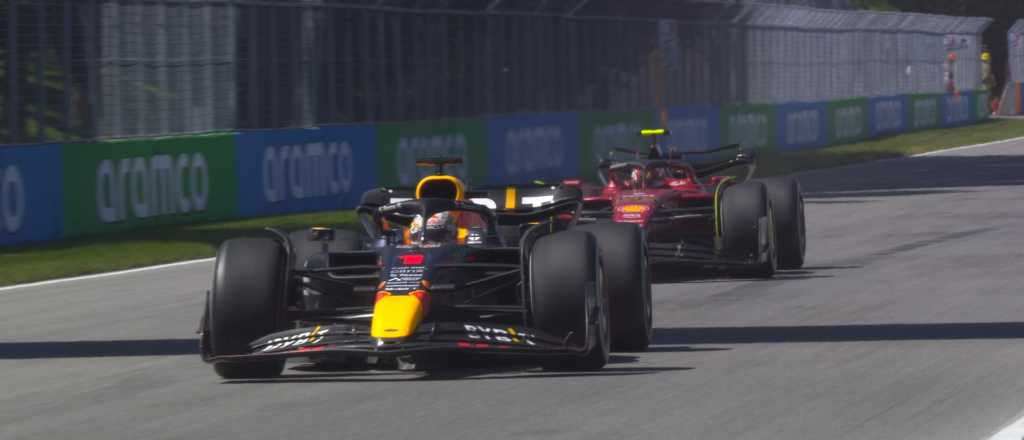 Verstappen gan&oacute; en Canad&aacute; tras una gran batalla con Sainz