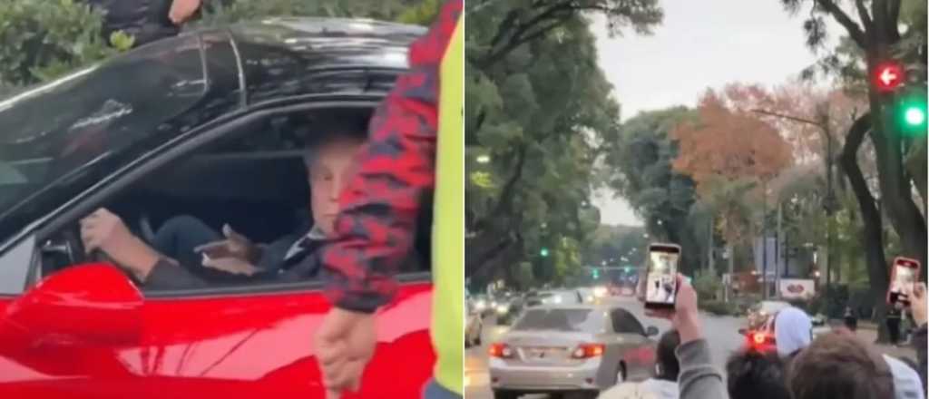 Video: un hombre chocó su Ferrari al intentar salir del estacionamiento