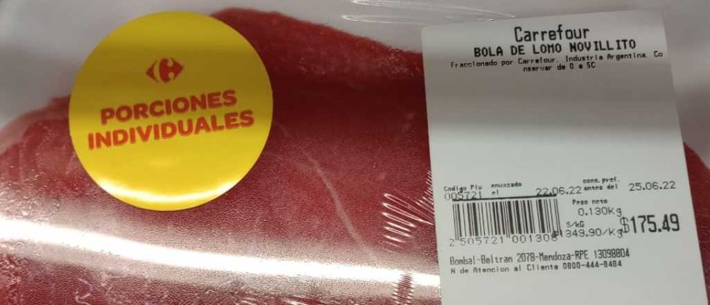 Por la inflación, ya venden carne en porciones individuales