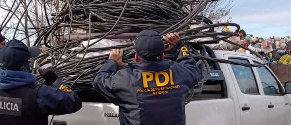 Secuestran 900 kilos de aluminio y cobre en Godoy Cruz
