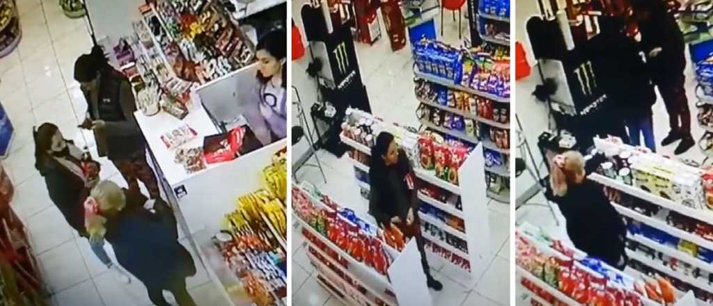 Video: así robaban dos mecheras un kiosco de Godoy Cruz