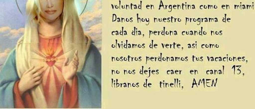 Insólita oración a "Santa" Susana Giménez