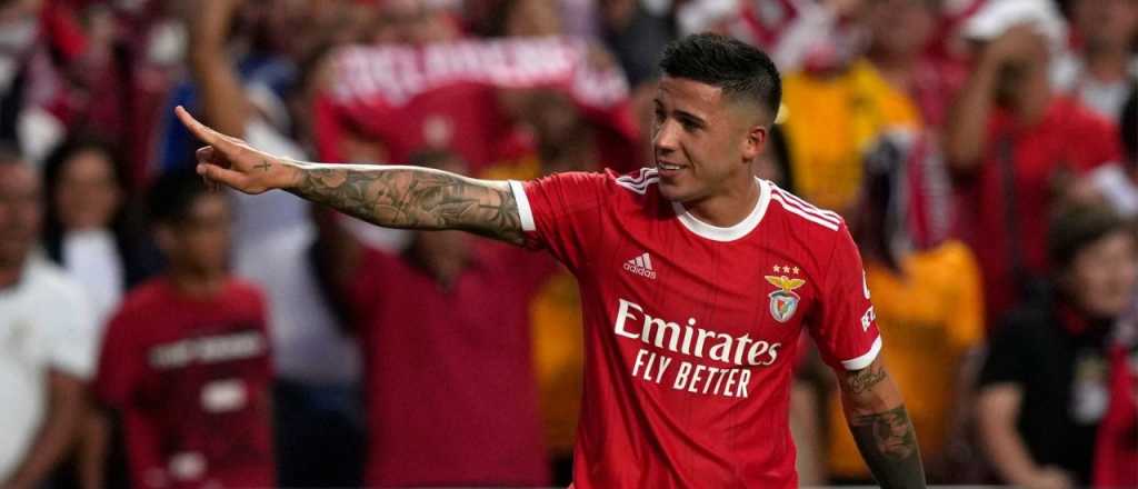 Video: Enzo Fernández debutó con un golazo en Benfica