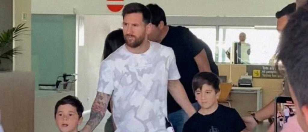Tras su golazo de chilena, Messi tuvo premio y se fue a Barcelona