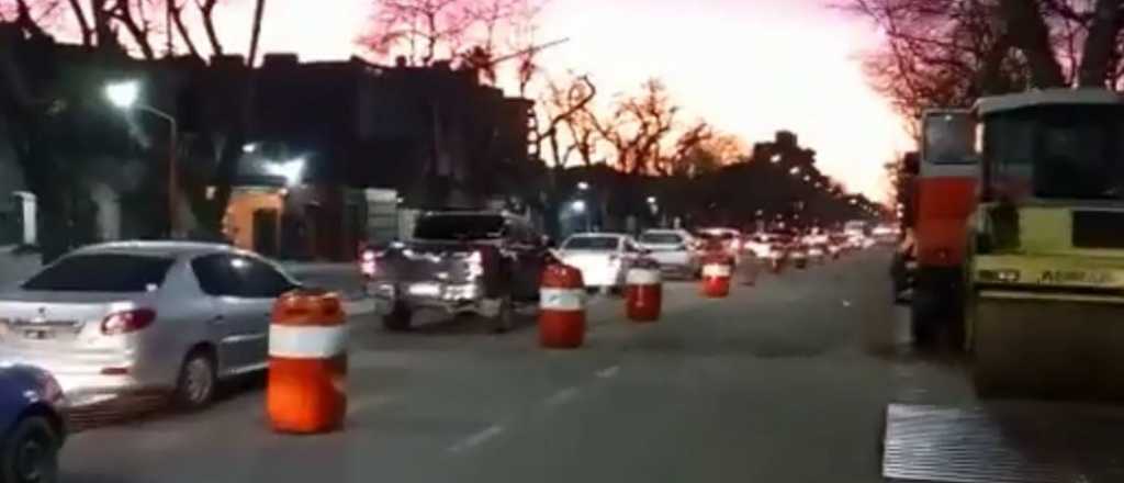 Tr&aacute;nsito congestionado en Emilio Civit y Boulogne Sur Mer por obras