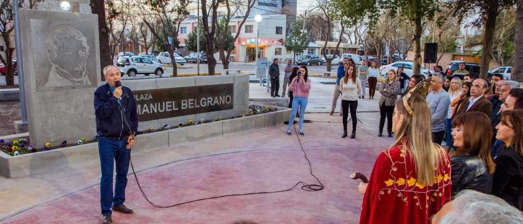 San Martín inauguró la renovada Plaza Belgrano 