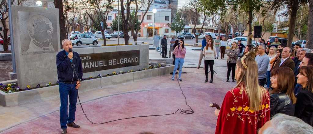 San Martín inauguró la renovada Plaza Belgrano