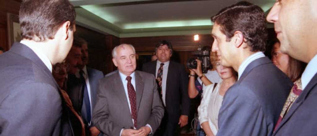 Qué hizo Gorbachov el día que estuvo en Mendoza 