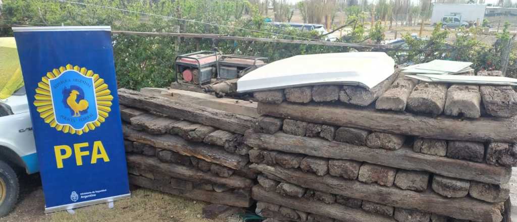 Nuevo robo en Mendoza: durmientes y clavos de las v&iacute;as del tren