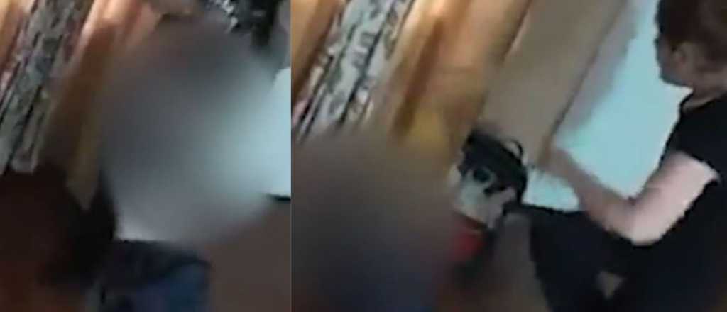 Video: feroz golpiza de una enfermera a su hijo de 10 años