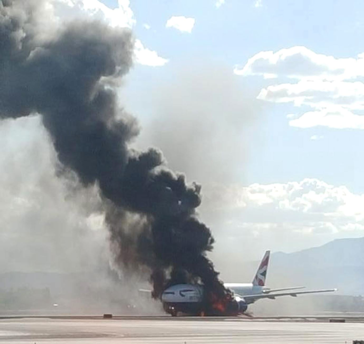 Se incendió un avión en Las Vegas Mendoza Post