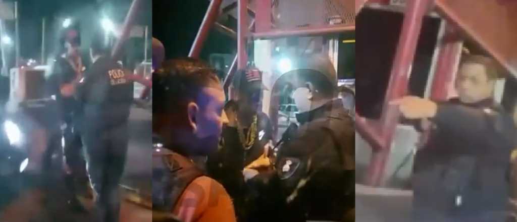 "¡Guardá el fierro, salame!", el video de L-Gante contra un policía
