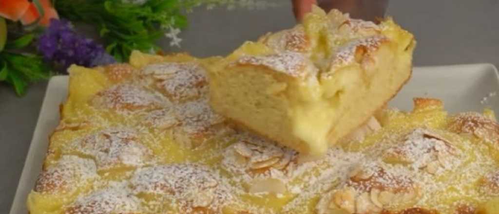 En 15 minutos, prepará una exquisita torta de crema pastelera 