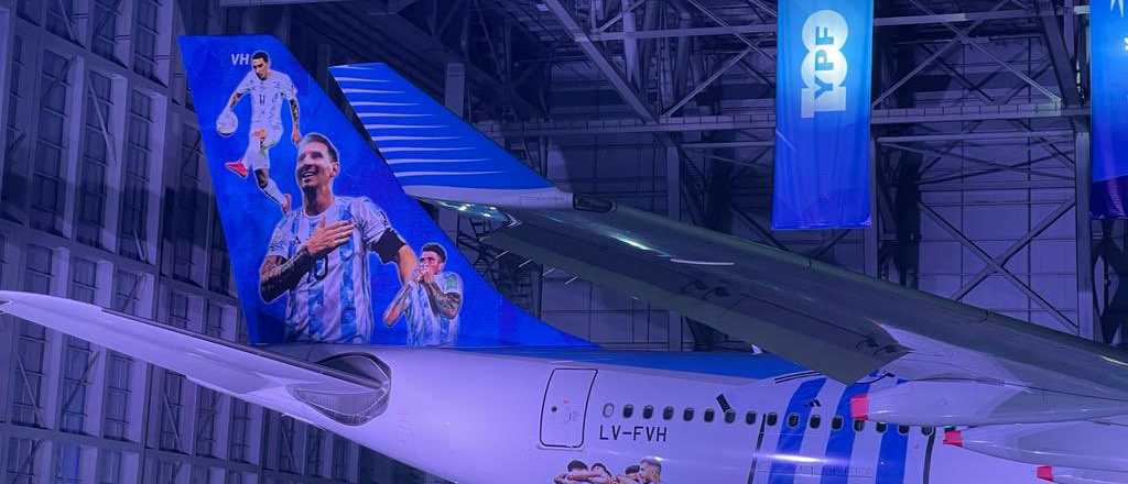 Así es el avión que llevará la ilusión argentina al Mundial de Qatar