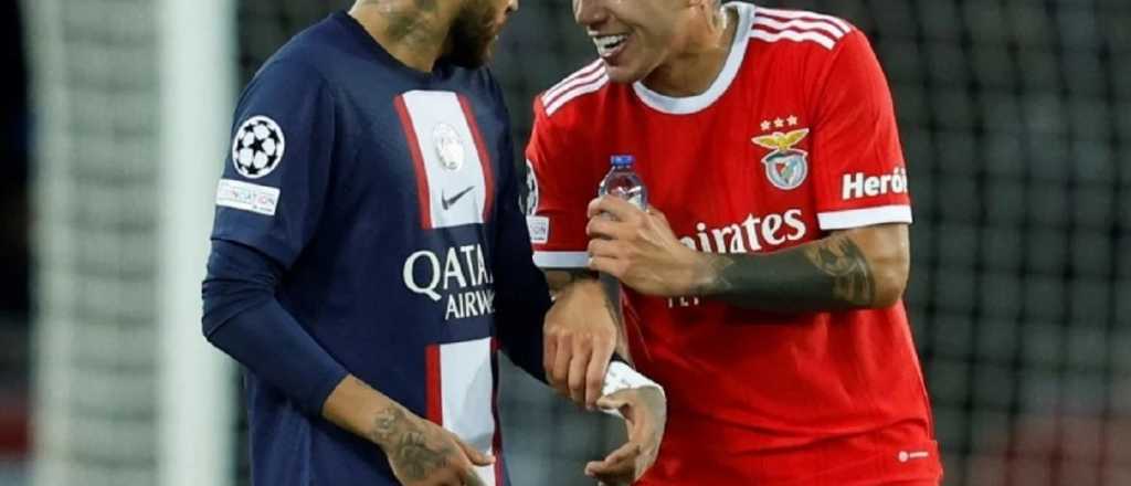 Video: tenso cruce entre Neymar y Enzo Fernández: "No te dije pelotu..."