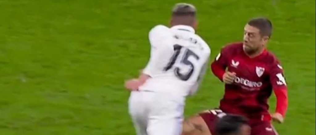 Fuerte cruce entre Papu G&oacute;mez y Fede Valverde