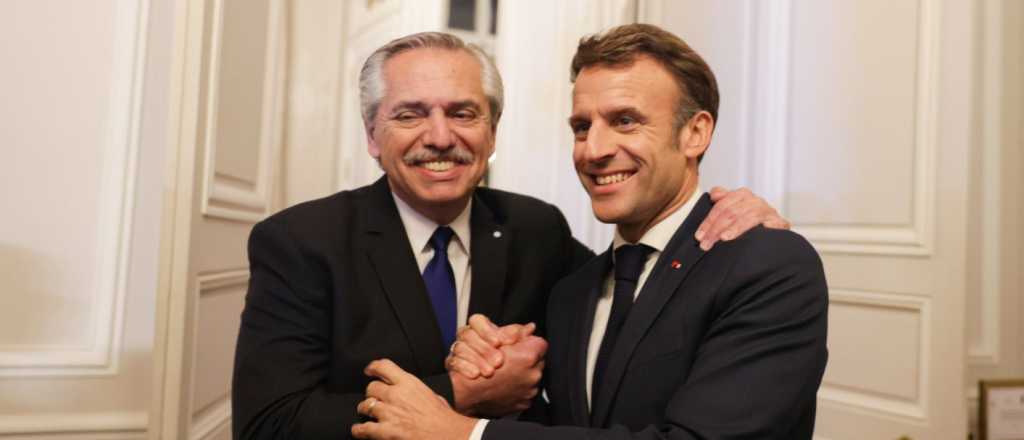 Macron invitó a Alberto a ver la final del Mundial