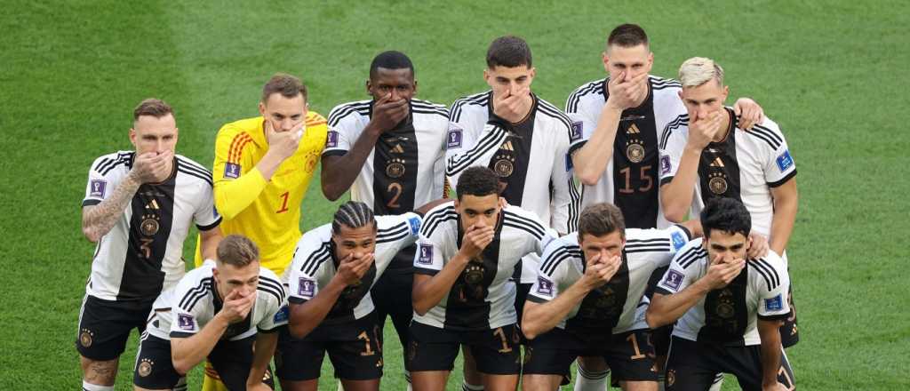La fuerte y viral protesta de Alemania contra la FIFA en Qatar