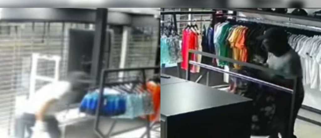 Video: así entraron a robar en un local del centro