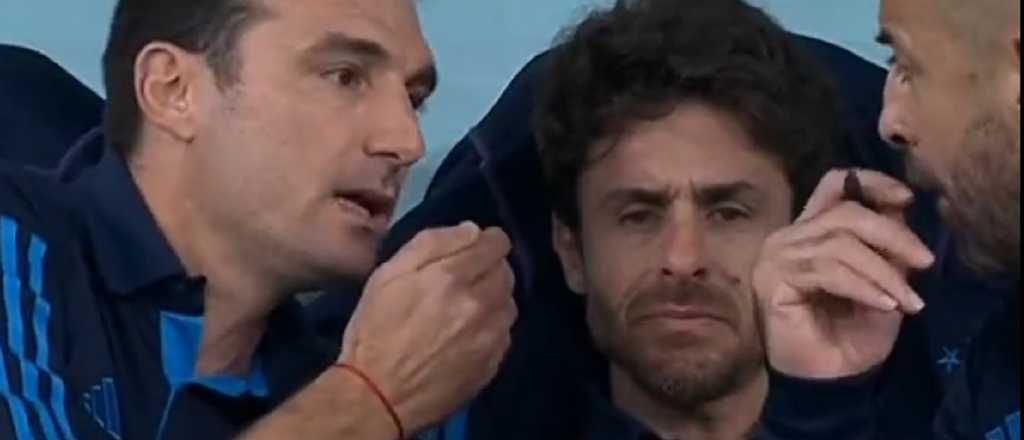 Video: el emocionante llanto de Aimar por el gol de Messi 