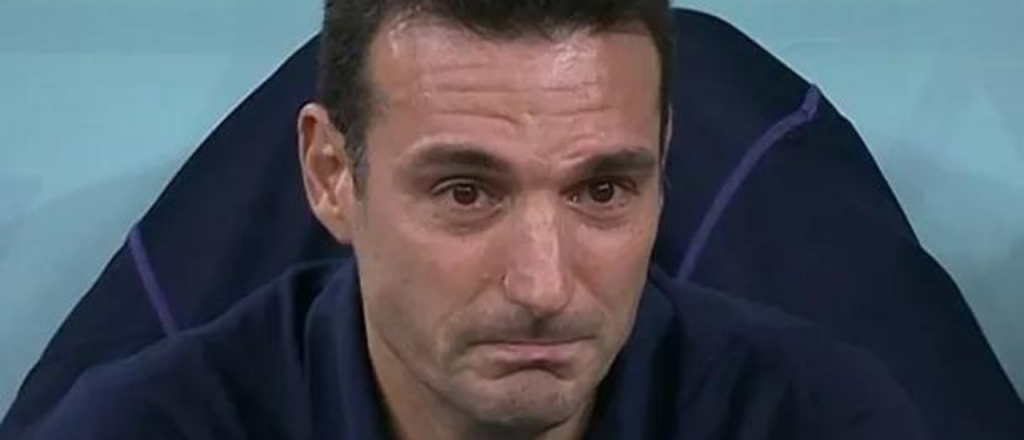 La emoción de Lionel Scaloni luego del gol de Enzo Fernández