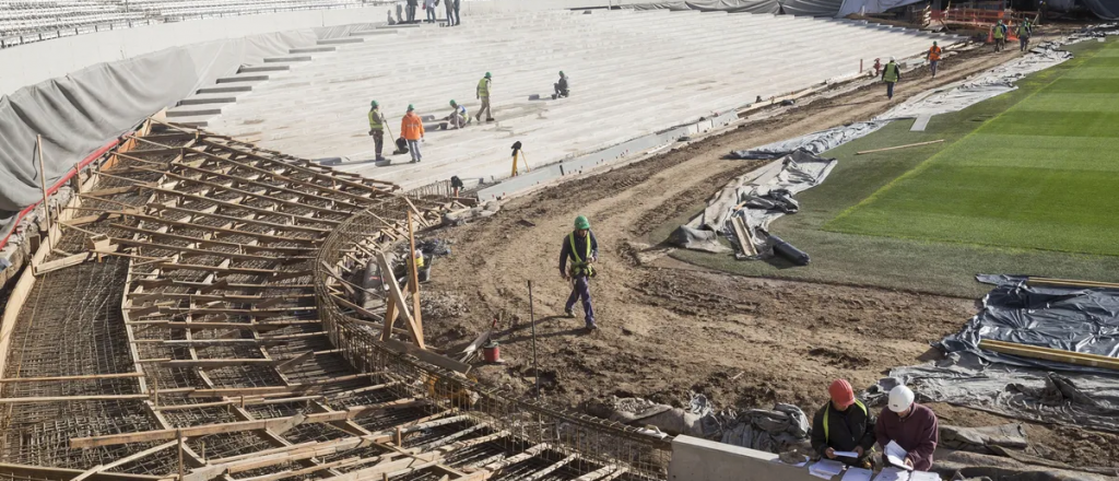 El estadio Monumental continúa con las obras durante el Mundial