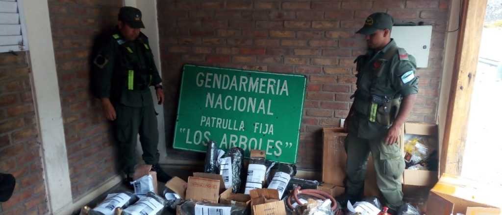 En Mendoza, Gendarmería decomisó mercadería valuada en $6 millones