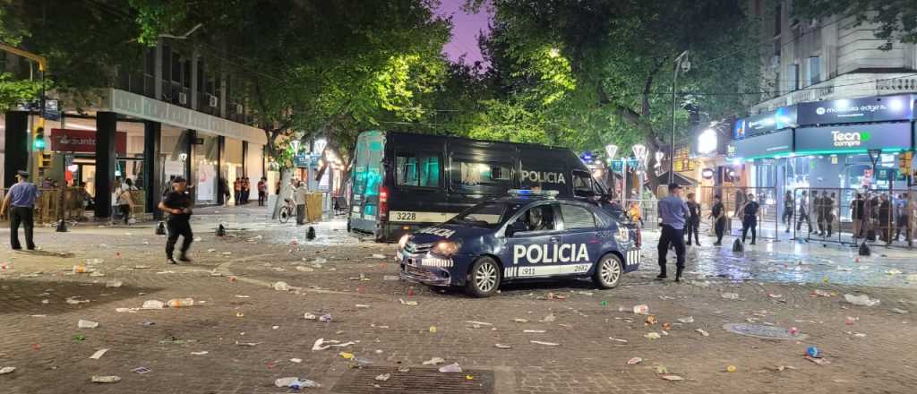 Videos: incidentes en Mendoza en los festejos por el triunfo de Argentina