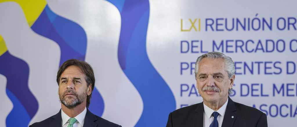 Alberto Fernández acusó a Lacalle Pou de querer "romper" el Mercosur