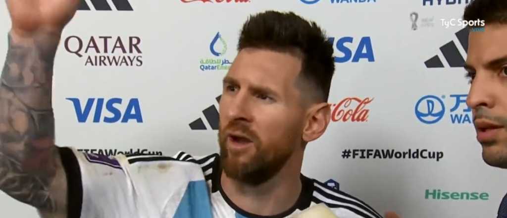 "¿Qué mirás, bobo?": el video viral de un Messi sacado luego del triunfo