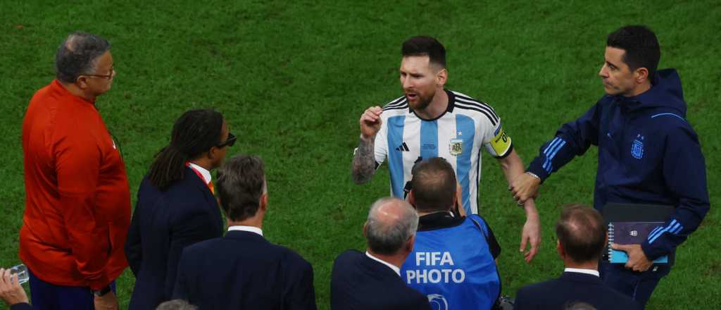 Video: así fue el picante cruce entre Messi y Van Gaal luego del triunfo