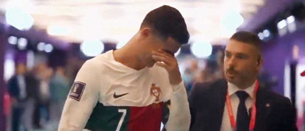 El desgarrador video de Cristiano Ronaldo llorando por la eliminaci&oacute;n