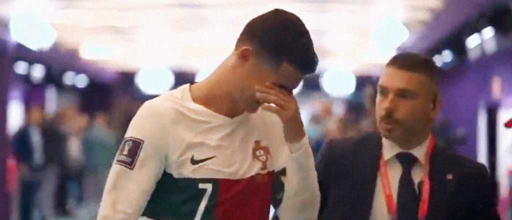 El desgarrador video de Cristiano Ronaldo llorando por la eliminación