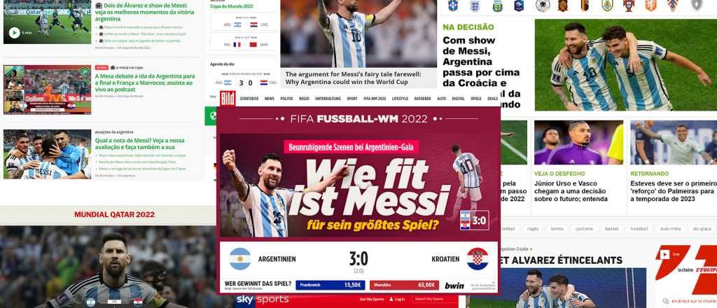 La prensa mundial, rendida ante Messi, Julián y Argentina