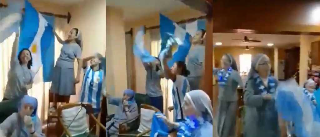 Video: las monjas que son furor por su apoyo a la seleccion argentina