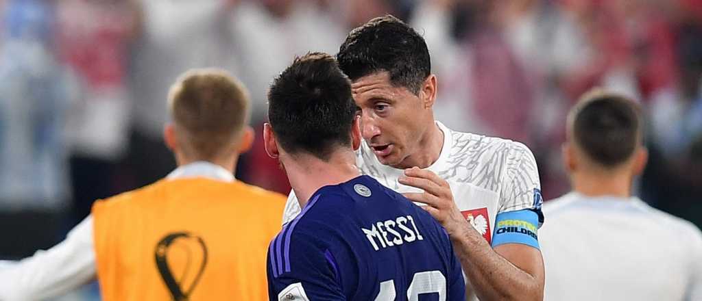 Lewandowski sorprende con su frase sobre Messi después del cruce en Qatar